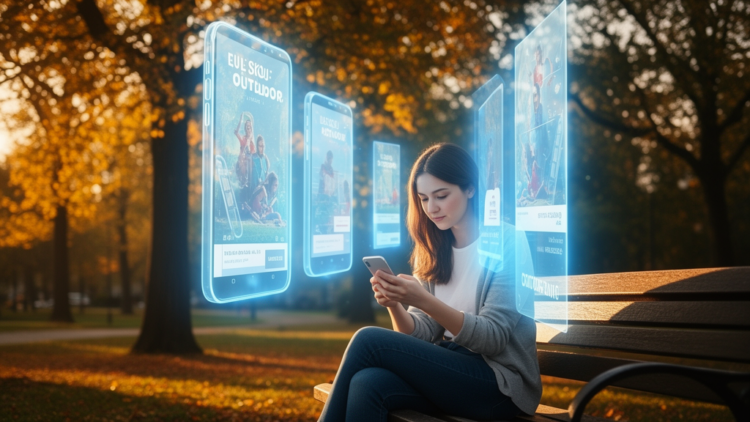 Fake outdoor ads on Instagram may pull viewers into a state of digital flow