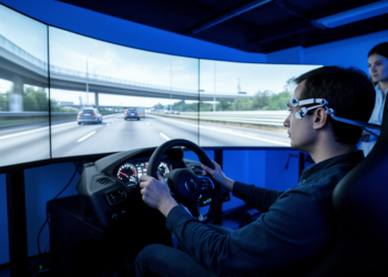 Virtual Driving Through a Digital Twin Reveals Which Highway Segments Stress Drivers Most