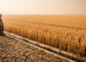 Cropland water use efficiency hits a tipping point as air dries
