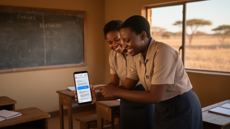 Rural South African teachers lean on WhatsApp groups and peer networks to fill gaps in formal digital training