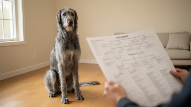 Family Trees of Irish Wolfhounds Reveal Few Ancestors and Hidden Inbreeding