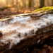 Oxidative shock rewires gene expression in white rot fungus on wood
