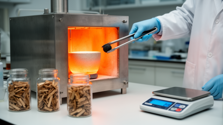 How Wood’s Own Chemistry Steers Shrinkage as It Turns to Biochar