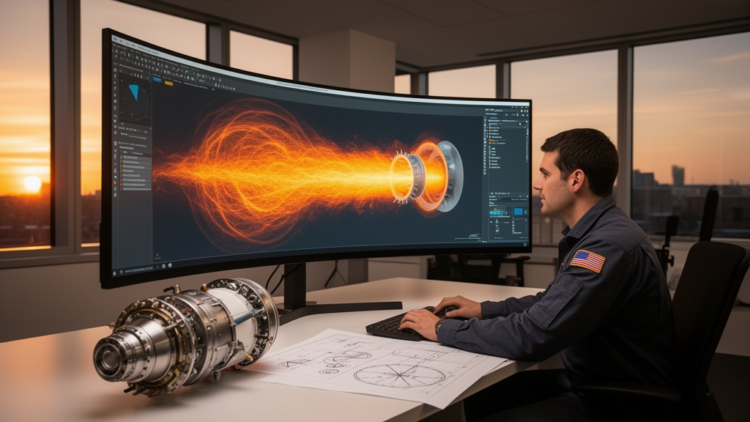Hybrid rocket engine simulations reviewed as commercial spaceflight demand grows