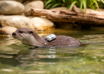 Glue-on accelerometers decode Eurasian otter behaviour in zoo trial