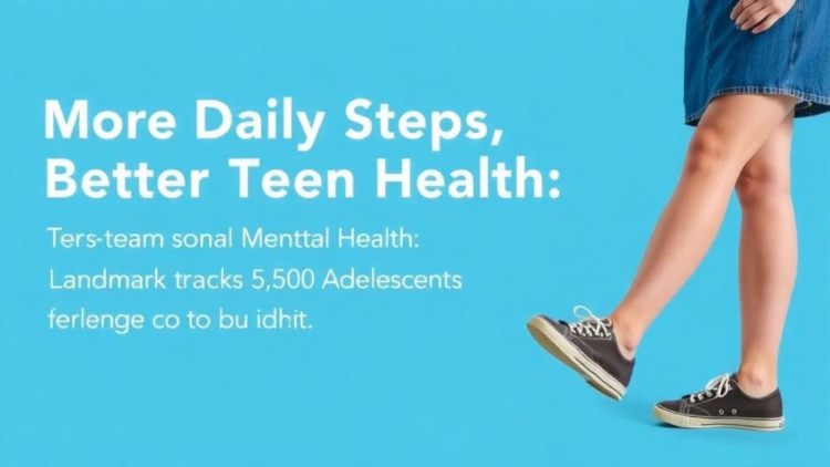 More Daily Steps, Better Teen Mental Health: Landmark Study Tracks 5,500 Adolescents