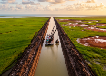 Canal dredging, not accelerating sea level rise, still drives Gulf of Mexico wetland loss