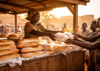 Bread sold in Ouagadougou shows widespread contamination from post-baking handling