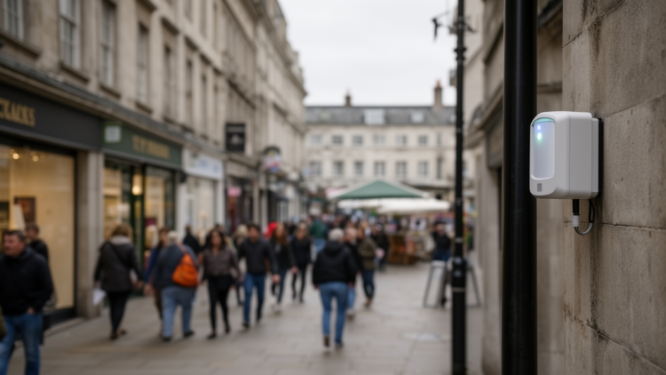 Calibrated WiFi sensors reveal true pedestrian flows in UK town centre