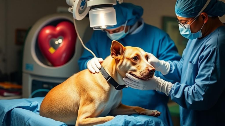 Surgeons Use Heart-Lung Machine to Debulk Rare Cardiac Tumour in a Dog