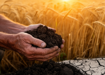 Farming legacy outlasts drought in wheat soil microbes