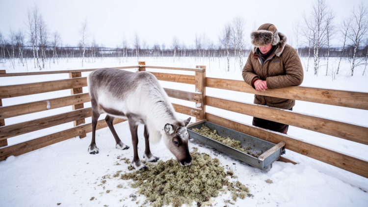 Feeding reindeer in enclosures linked to diarrhoea, survey of herders finds