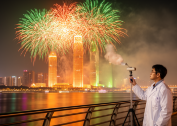 Fireworks Send Barium Soaring 1000-Fold as Particles Transform Within Hours Over Guangzhou