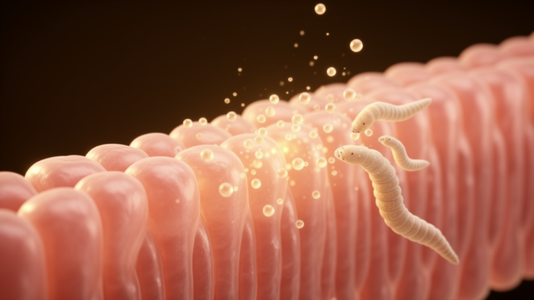 Parasite Larvae and Their Vesicles Push Gut Cells in Opposite Directions in Lab Study