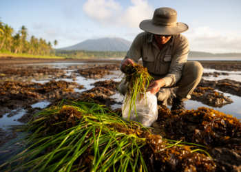 Seaweeds and seagrasses on a Fiji foreshore reveal heavy metal buildup in coastal waters