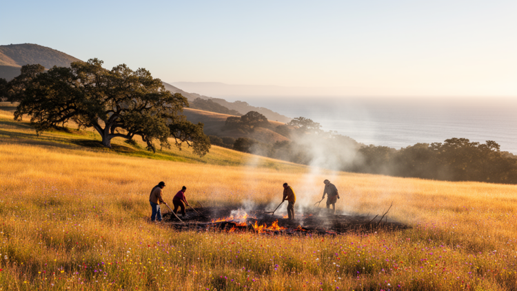 Indigenous Burning Sustained California Coastal Prairies for Over 1,300 Years, Review Finds