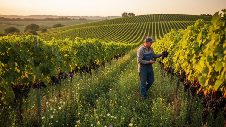 Organic vineyards cost less per hectare but more per kilogram of grapes