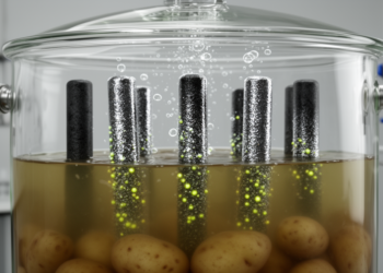 Nano-Coated Graphite Rods Boost Biohydrogen and Biomethane from Potato Wastewater
