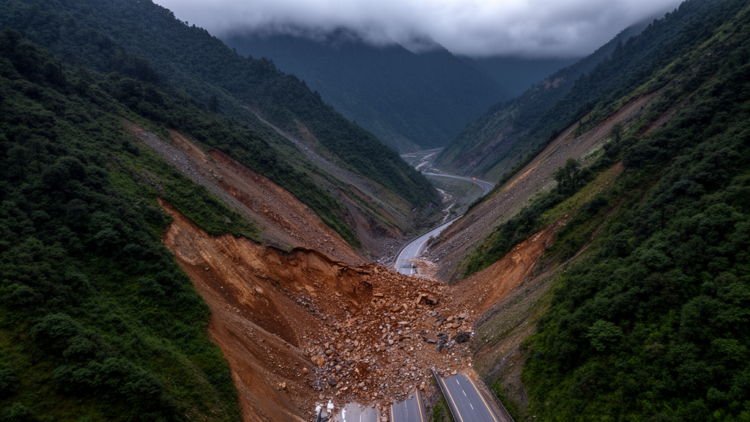 AHP landslide susceptibility map flags 30% of NH 505 corridor as very high risk