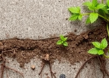 Root-Secreted Acids Degrade Vegetation-Growing Concrete, With Acetic Acid the Worst Offender