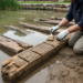 Eighth-century pond timbers from a Korean royal garden show signs of reuse