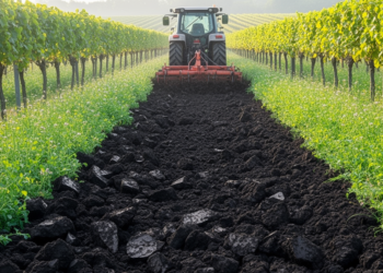 One-off tillage in cover-cropped vineyard loosens soil, but gains look transient