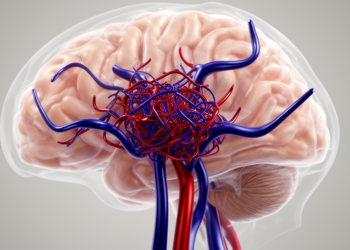 Draining Veins of Brain AVMs Mapped in 57 Patients Reveal Dilated, Tortuous Vessels