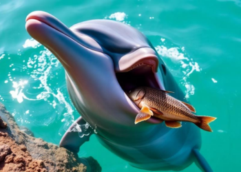 Dolphin Caught Stealing Regurgitated Fish Meals in Reef First