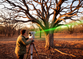 Dead Tree Branches Move Daily, Laser Scanning Study Shows