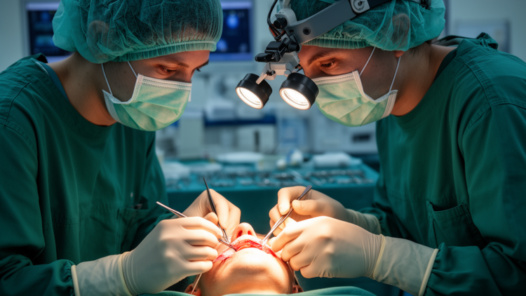 Surgeons map final venous outflow routes in submental island flap reconstruction