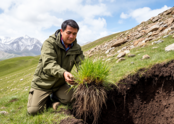 Herbaceous Roots Tested for Slope Protection on the Qinghai–Tibet Plateau
