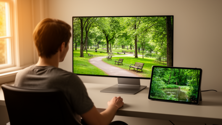 AI-edited green space images reveal how design elements shape human impressions