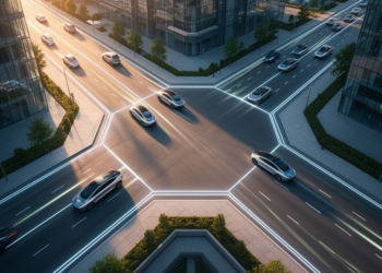 Simulation Suggests Angular Street Grids Could Let Autonomous Traffic Flow Without Intersections