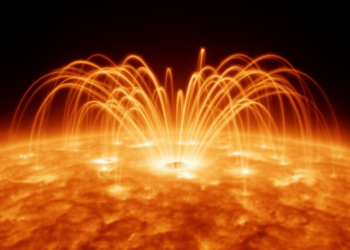 Mid-infrared observations reveal apparent magnetic field weakening in a solar flare