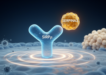 Newly identified soluble SIRPα ligand SERPINA3 dampens inflammation and shields tumors