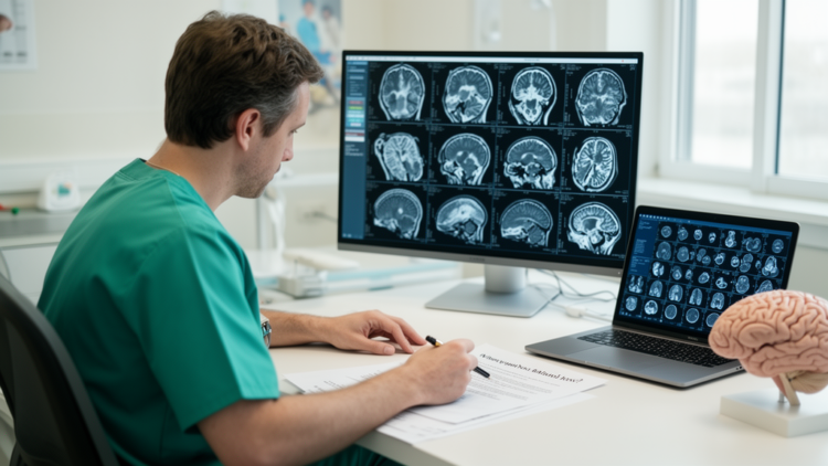 AI drafts and grades image-based neurosurgery exam questions with expert oversight