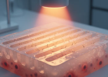 Research report: Near-infrared light-activated collagen-based hydrogel with oriented microchannel structure promoting fibroblast infiltration and inflammatory resolution