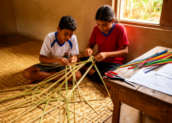 Reed Mat Weaving Helps Rural Colombian Students Connect Culture and Geometry