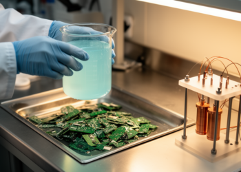 Copper Pulled From Circuit Board Waste With Amino Acid Bath and a Jolt of Electricity