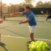 Tennis lesson days reshape daily activity differently for beginners and advanced players