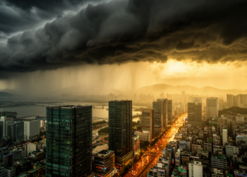East Asian summer rain front has shifted 200 km north, stacking heavy rain and heat on Korea at once