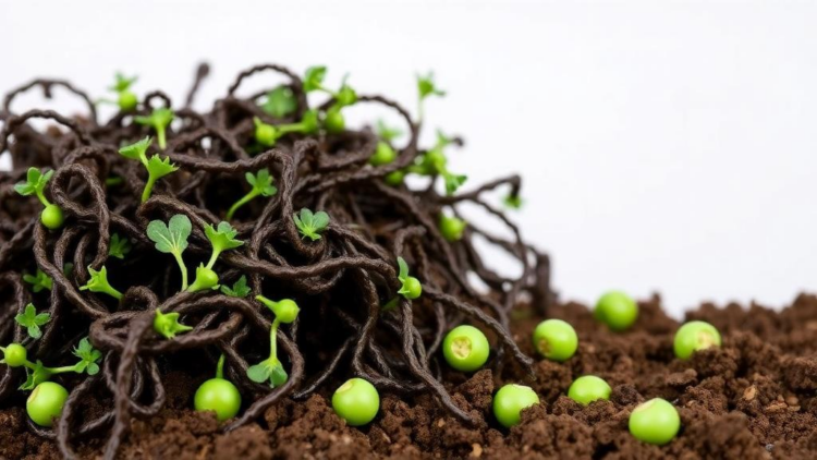 Seaweed and Soil Bacteria Team Up to Shield Peas from Salt Stress