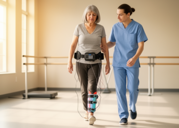 Multichannel FES Gait Rehabilitation Feasible Across Clinic and Home in Advanced MS Case