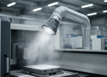 Oil Mist Clusters in Mid-Air Zones of Machining Workshops Targeted by New Local Ventilation Design