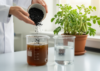 Rice Hull Biochar Strips Toxic Chromium from Tannery Wastewater and Boosts Chickpea Growth