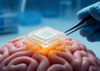 Implantable chip reads cross-brain synchrony to flag mental states in real time