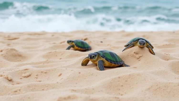 Simple Sand-Filled Barriers Save Nesting Green Sea Turtles From Deadly Cliff Falls