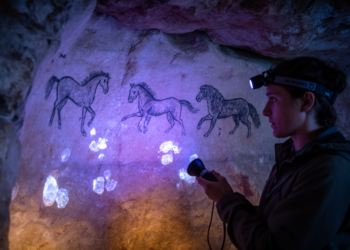 UV light reveals hidden calcite shield protecting 37,000-year-old Chauvet cave art