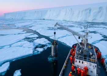 Antarctic sea ice decline is making a key ocean water mass saltier and denser