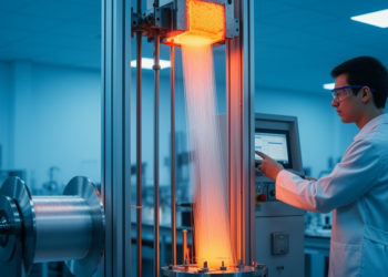 Vertical drawing system sculpts microfibers for tailored supercontinuum light